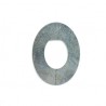 Washer with 'D' shaped hole