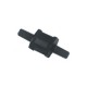 Flexible mounting for fuel pump and oil cooler