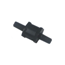 Flexible mounting for fuel pump and oil cooler