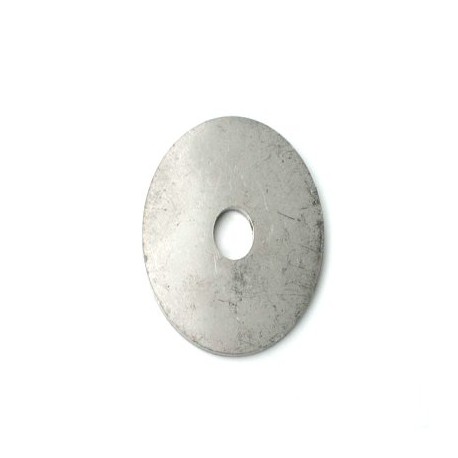 Subframe mounting strap to floor washer