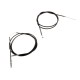 Soft top hood release cable set