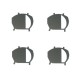Brake shim set